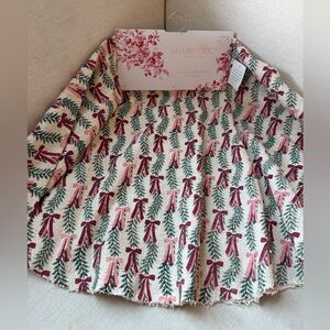 Shabby Chic Holiday Bows Christmas Tree Skirt